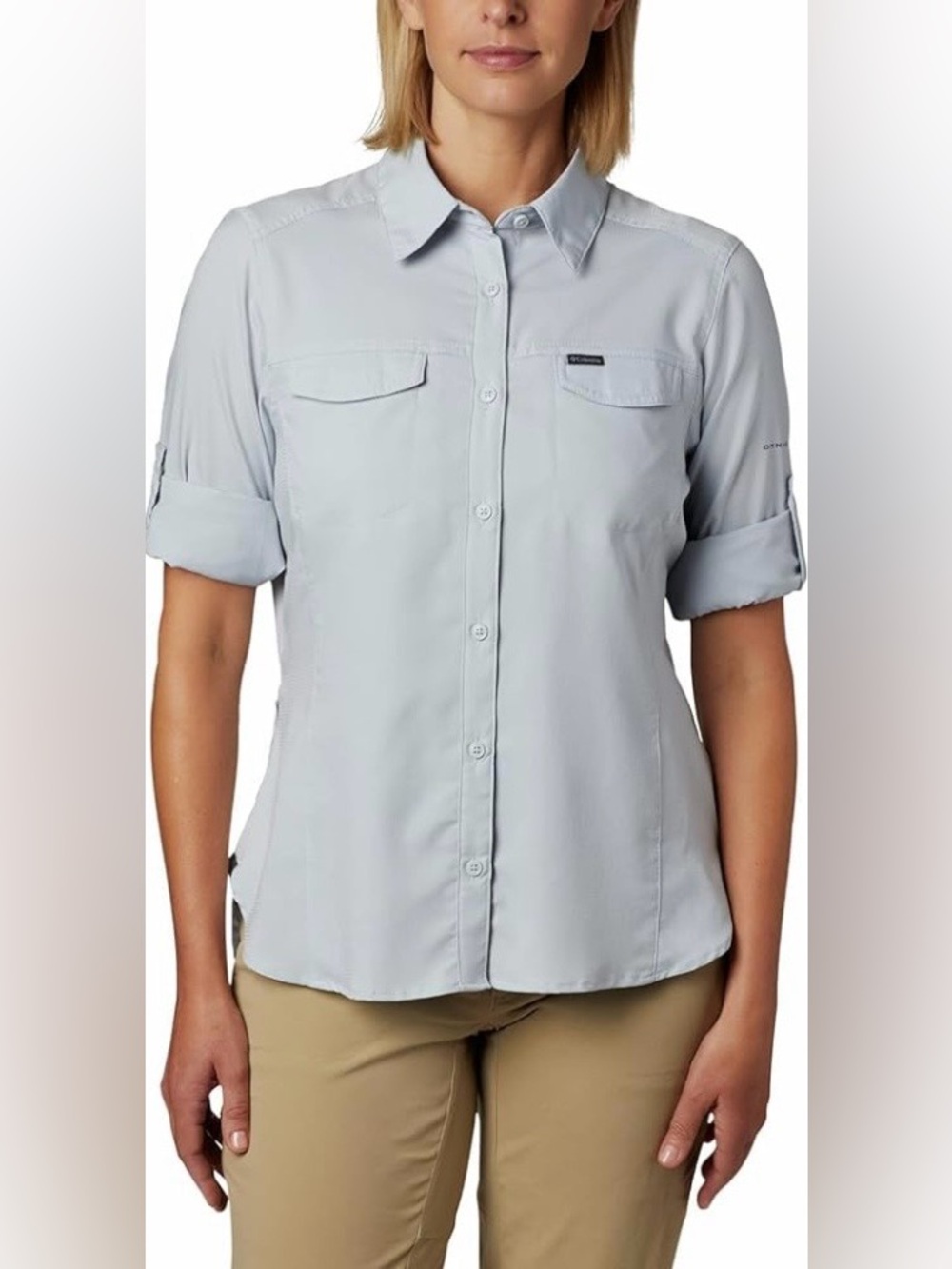 Columbia Silver Ridge™ Lite Long Sleeve Shirt Button Front Hiking Outdoor XS